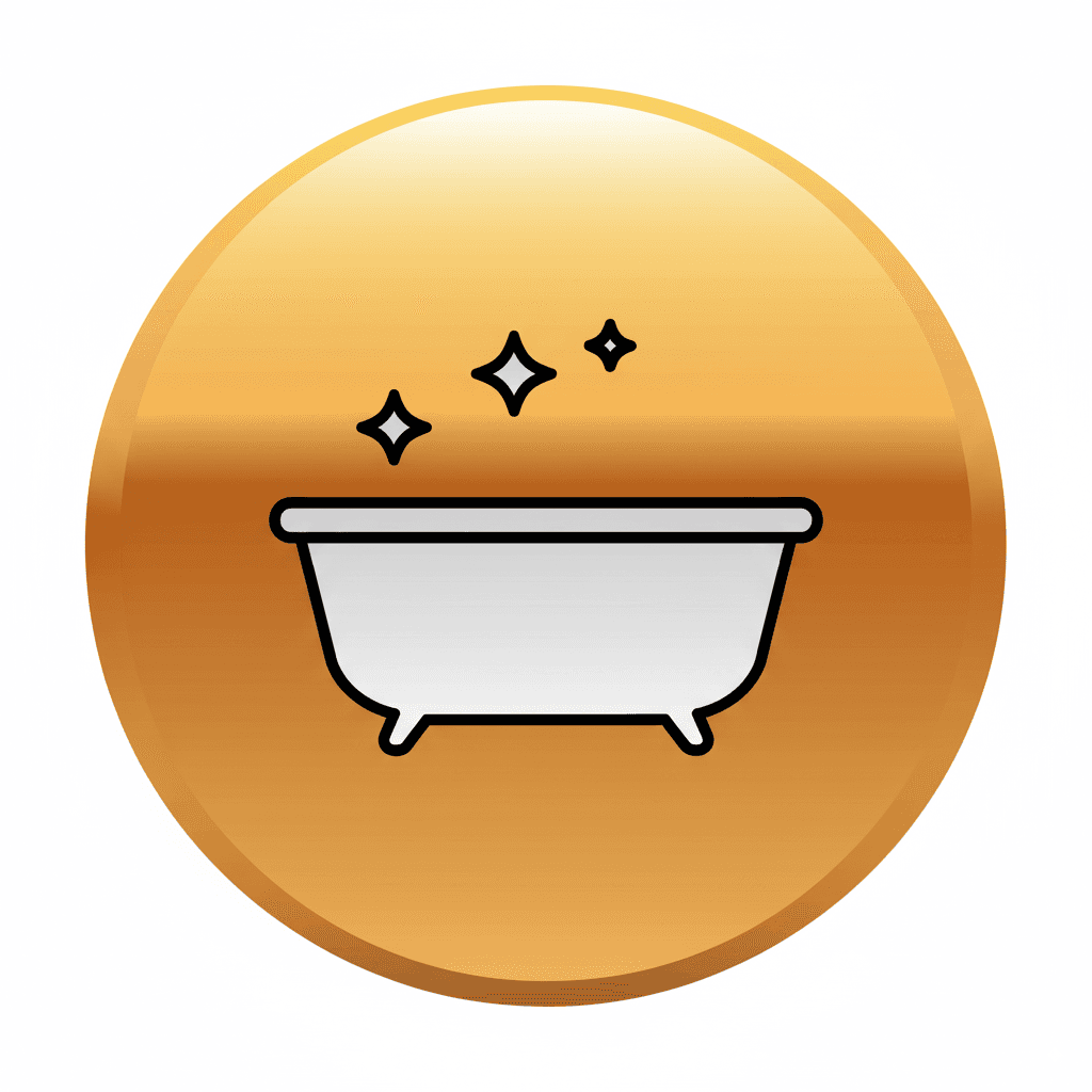 Professional bathroom cleaning and sanitization